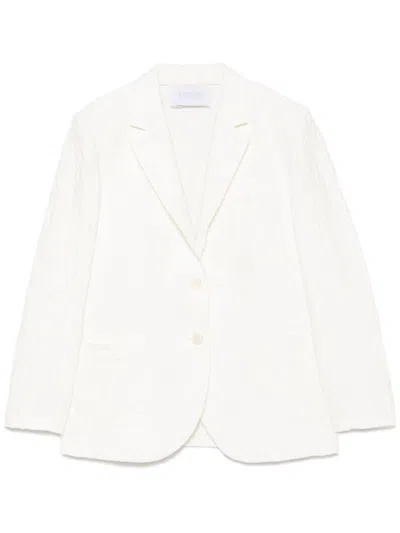Harris Wharf London Crinkled Shoulder-pads Blazer