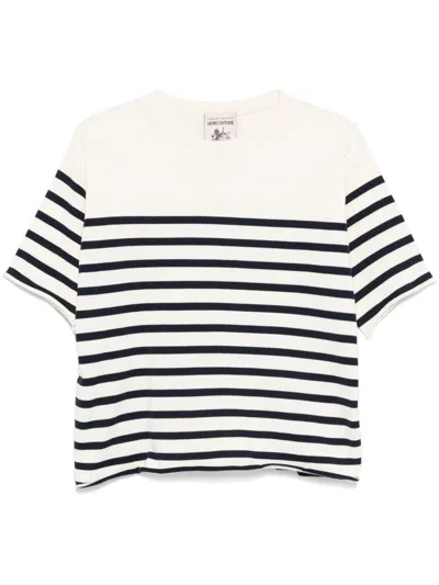 Semicouture Semi Couture Relaxed Fit Striped Natural Sweater