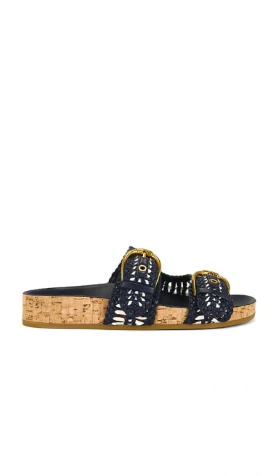 Veronica Beard Prue Woven Two Strap Sandal
