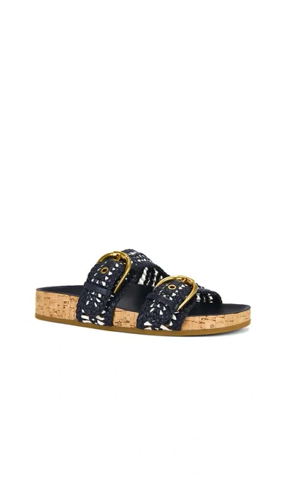 Veronica Beard Prue Woven Two Strap Sandal
