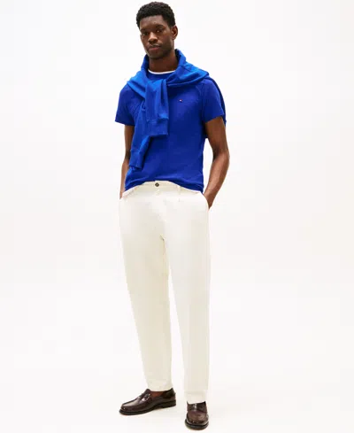 Tommy Hilfiger Men's Stretch Cotton Slim-fit T-shirt In Blue