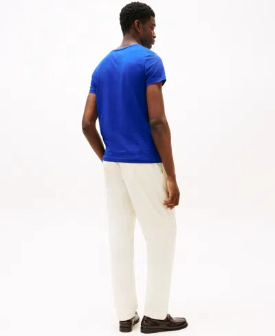 Tommy Hilfiger Men's Stretch Cotton Slim-fit T-shirt In Blue