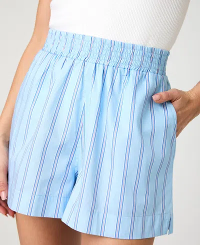 French Connection Lorenzo Stripe Shorts In Blue