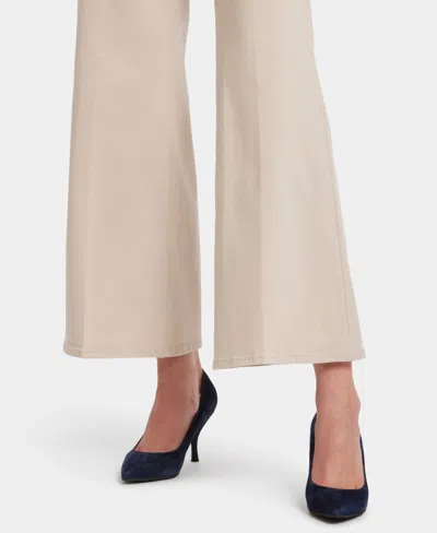 Nydj Mia Feather Palazzo Jean In Neutral