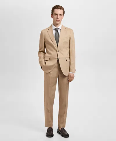 Mango Men's Paris Slim-fit Suit Pants In Brown