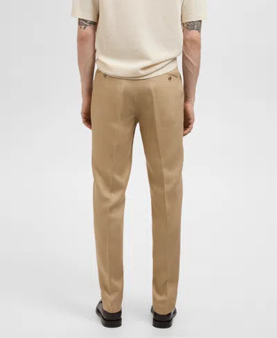 Mango Men's Paris Slim-fit Suit Pants In Brown