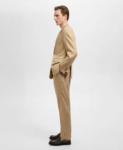 Mango Men's Paris Slim-fit Suit Pants In Brown
