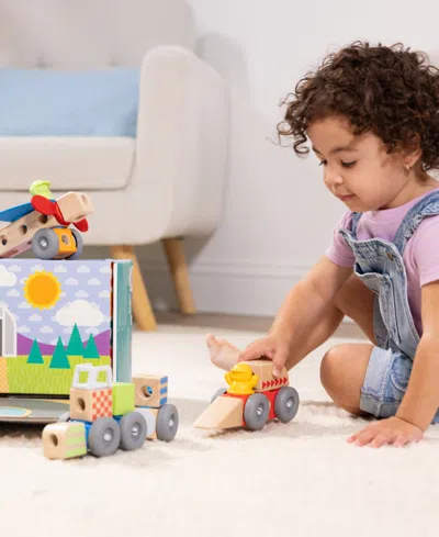 Melissa & Doug Blockables Vehicles Playset