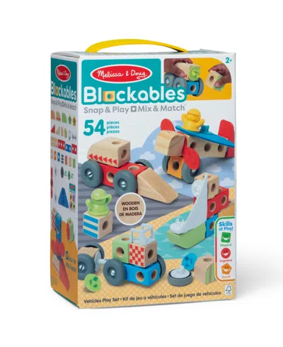 Melissa & Doug Blockables Vehicles Playset