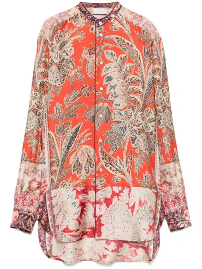 Shop Pierre-louis Mascia Printed Silk Shirt