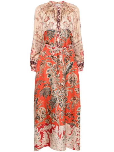Pierre-louis Mascia Pierre Louis Mascia Printed Silk Maxi Dress