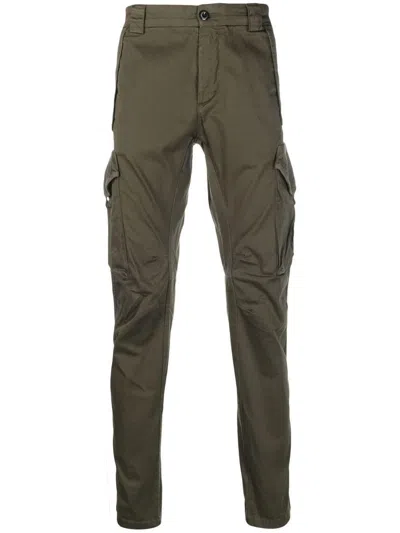 C.p. Company Cargo Stretch-cotton Trousers With Multiple Pockets