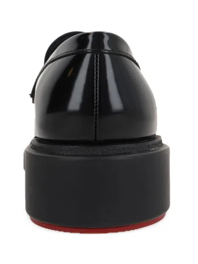 Christian Louboutin Chunky Rubber Sole Loafers With Metal Hardware