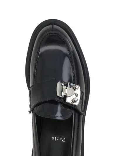 Christian Louboutin Chunky Rubber Sole Loafers With Metal Hardware