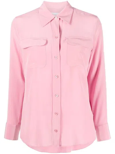 Equipment Long-sleeve Silk Shirt