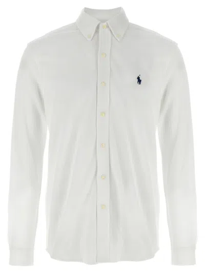 Polo Ralph Lauren Embroidered-logo Cotton Shirt