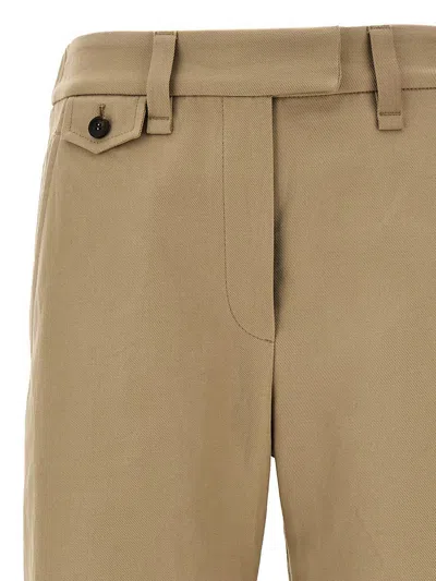 Brunello Cucinelli Linen Cotton Trousers Pants