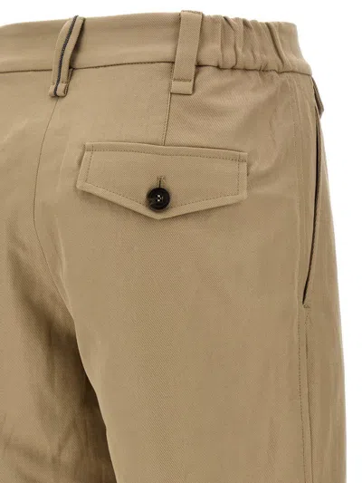 Brunello Cucinelli Linen Cotton Trousers Pants