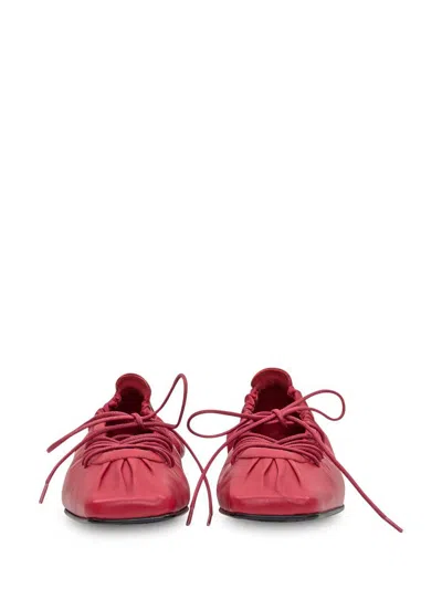 Alohas Aureline Lace-up Square-toe Flats