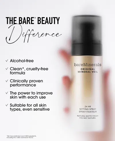 Bareminerals Original Mineral Veil 24hr Natural Matte Setting Spray In Transparent