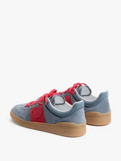Valentino Garavani Men Upvillage Low Top Sneaker In Split Leather And Calfskin Nappa Leather