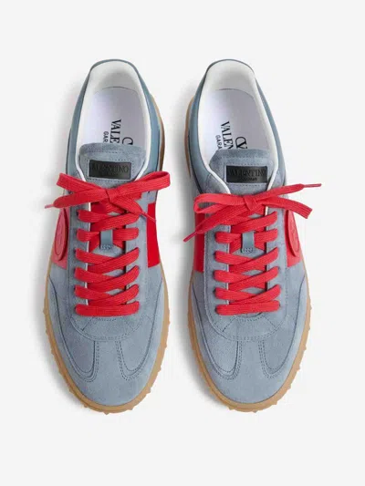 Valentino Garavani Men Upvillage Low Top Sneaker In Split Leather And Calfskin Nappa Leather