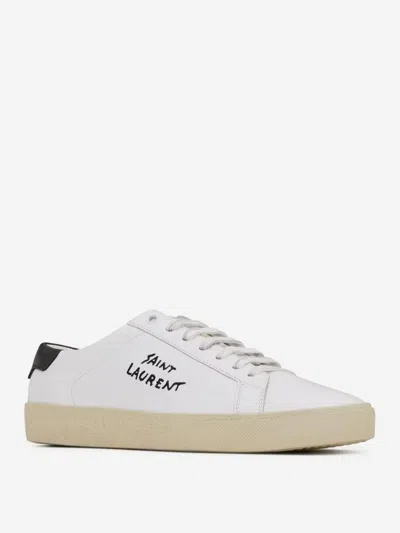 Saint Laurent Logo Print Low Top Sneakers