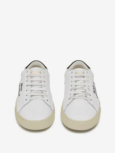 Saint Laurent Logo Print Low Top Sneakers