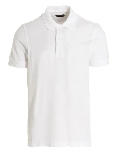 Shop Tom Ford Piqué Cotton Polo Shirt