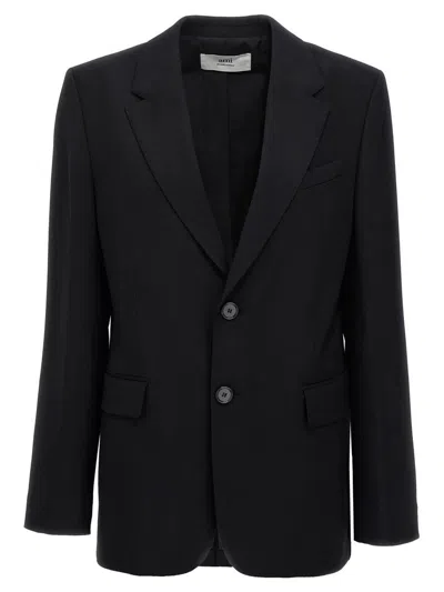 Ami Alexandre Mattiussi Fitted Blazer With Single Button Front