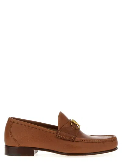 Valentino Garavani Men Vlogo Signature Leather Loafers