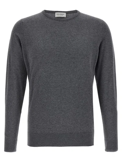 John Smedley Crew Neck Sweater With Ribbed Cuffs