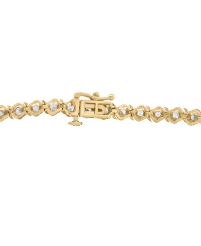 Macy's Diamond Swirl Link Tennis Bracelet (2 Ct. T.w.) In 10k Gold, Exclusively At
