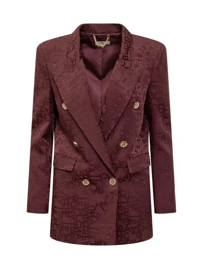 Elisabetta Franchi Lettering Jacquard Crepe Jacket