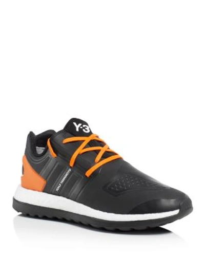 Shop Y-3 Pure Boost Zg Lace Up Sneakers In Black