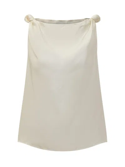 LOULOU STUDIO LOULOU STUDIO DRAPED SLEEVELESS TOP 