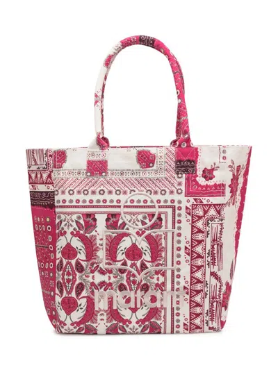Isabel Marant Patterned Small Tote Bag With 2 Handles
