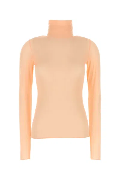 Dries Van Noten Stretch Nylon Turtleneck Top With Long Sleeves