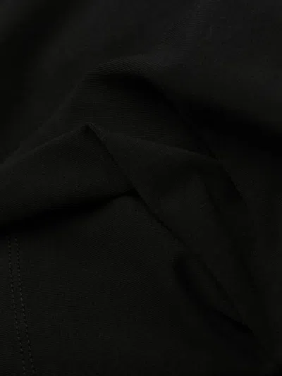 Diesel Abito Corto Con Dettaglio Oval D Cut Out In Cotone Stretch Nero Donna