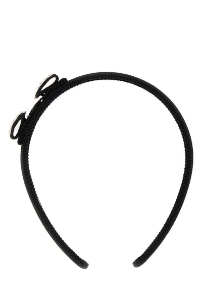 Ferragamo Crystal Embellished Cotton Blend Hair Band