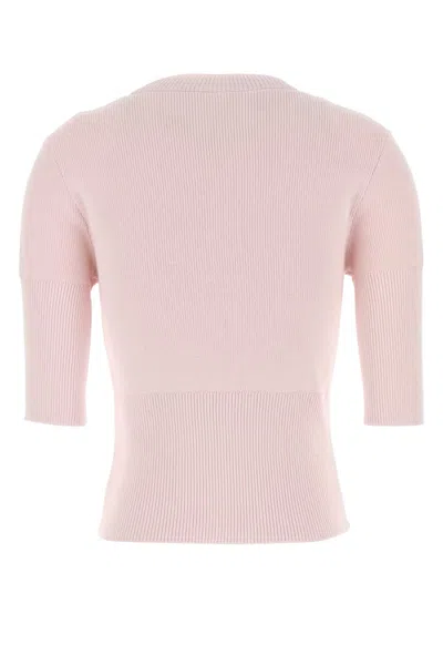 Givenchy Ribbed Crewneck Knitwear Half-length Sleeves