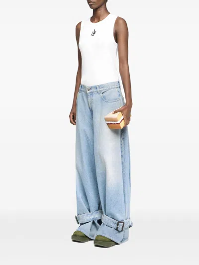 Jw Anderson J. W.anderson Anchor Embroidery Vest In White