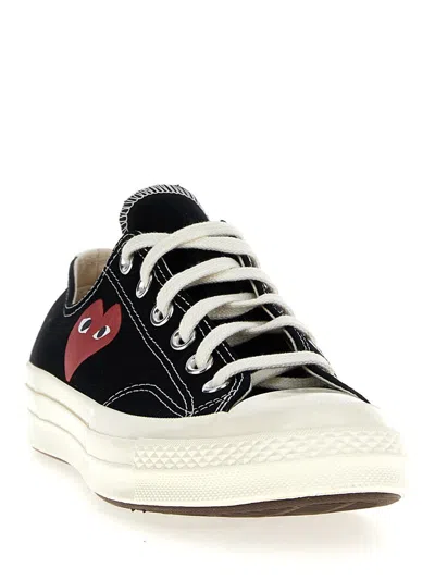 Comme Des Garçons Play Comme Des Garcons Play Black Canvas Comme Des Garã§ons X Converse Sneakers