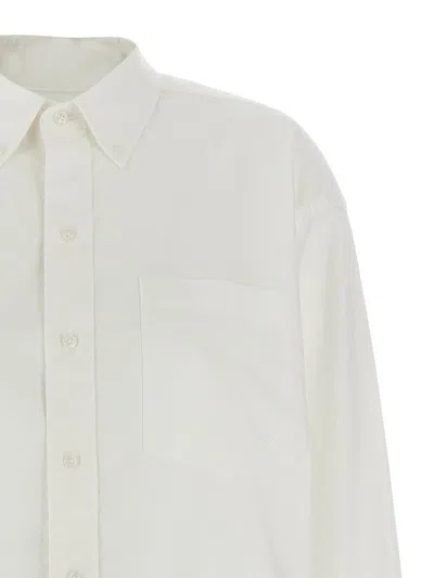 Alexander Wang T T By Alexander Wang White Oxford Cotton Boyfriend Shirt