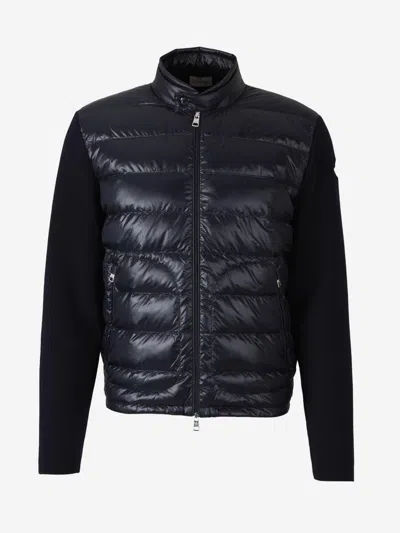 Moncler Long-sleeved Splicing Detail Down Jacket