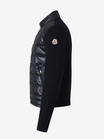 Moncler Long-sleeved Splicing Detail Down Jacket