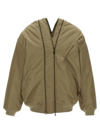 Shop Y/project 'double Zip Pinched Logo' Jacket