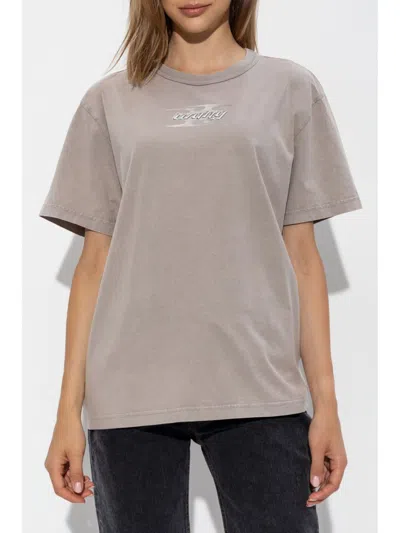 Alexander Wang T T By Alexander Wang Dove Grey Cotton T Shirt