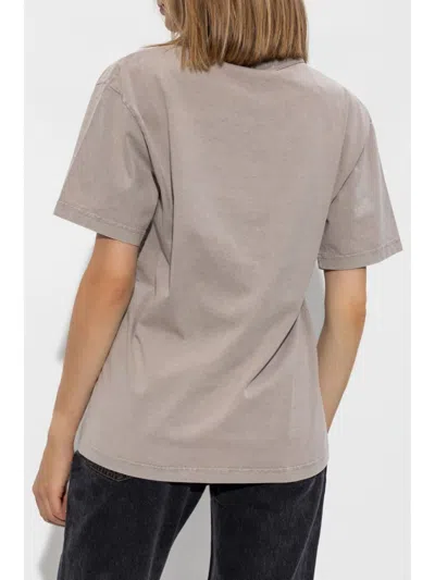 Alexander Wang T T By Alexander Wang Dove Grey Cotton T Shirt