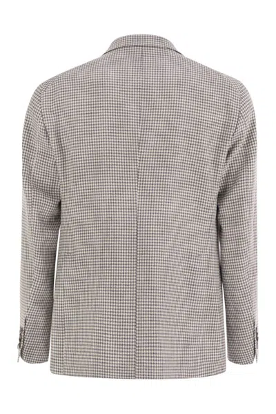 Tagliatore Men's Montecarlo - Linen And Cotton Jacket